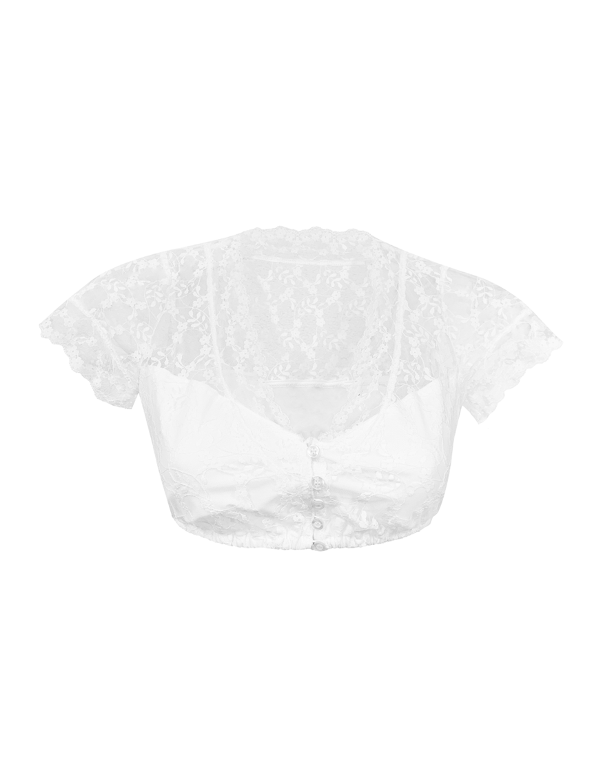 Dirndlbluse Alice Kurzarm von Hammerschmid