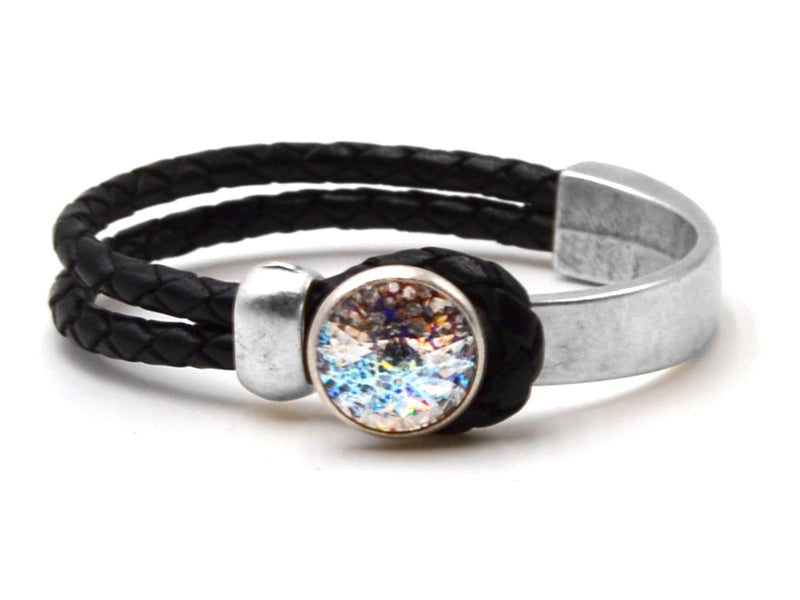 Blue Shade Lederarmban "Balck Glamour"