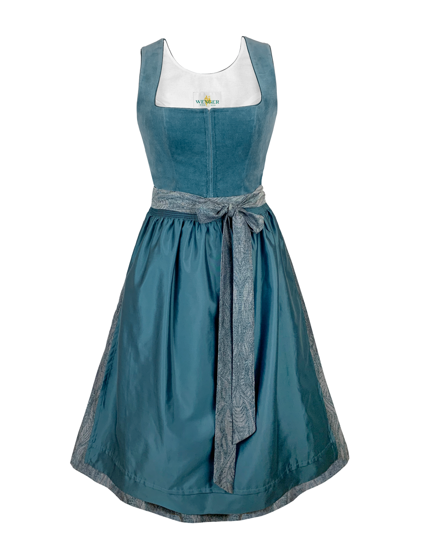 Wenger Dirndl Fabienne in petrol 70cm