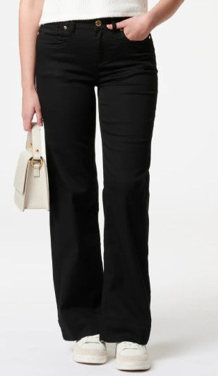 Glücksstern Jeans Clara Bea FLARED Malerschwarz