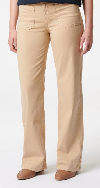 Glücksstern Jeans Clara Bea Flared in Naturbeige