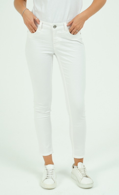 Glücksstern Jeans Petra SLIM in diamantweiß