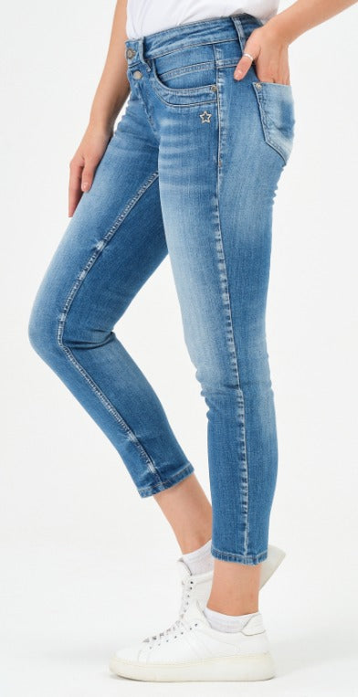 Glücksstern Jeans Petra SLIM cantonblau