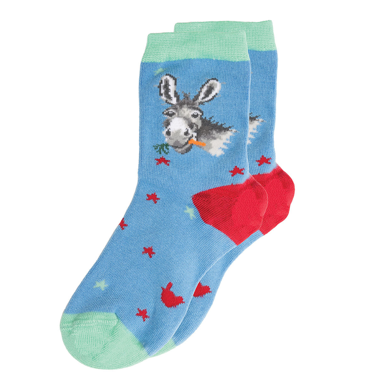 Wrendale Kinder Socken "Gentle Jack" mit Esel