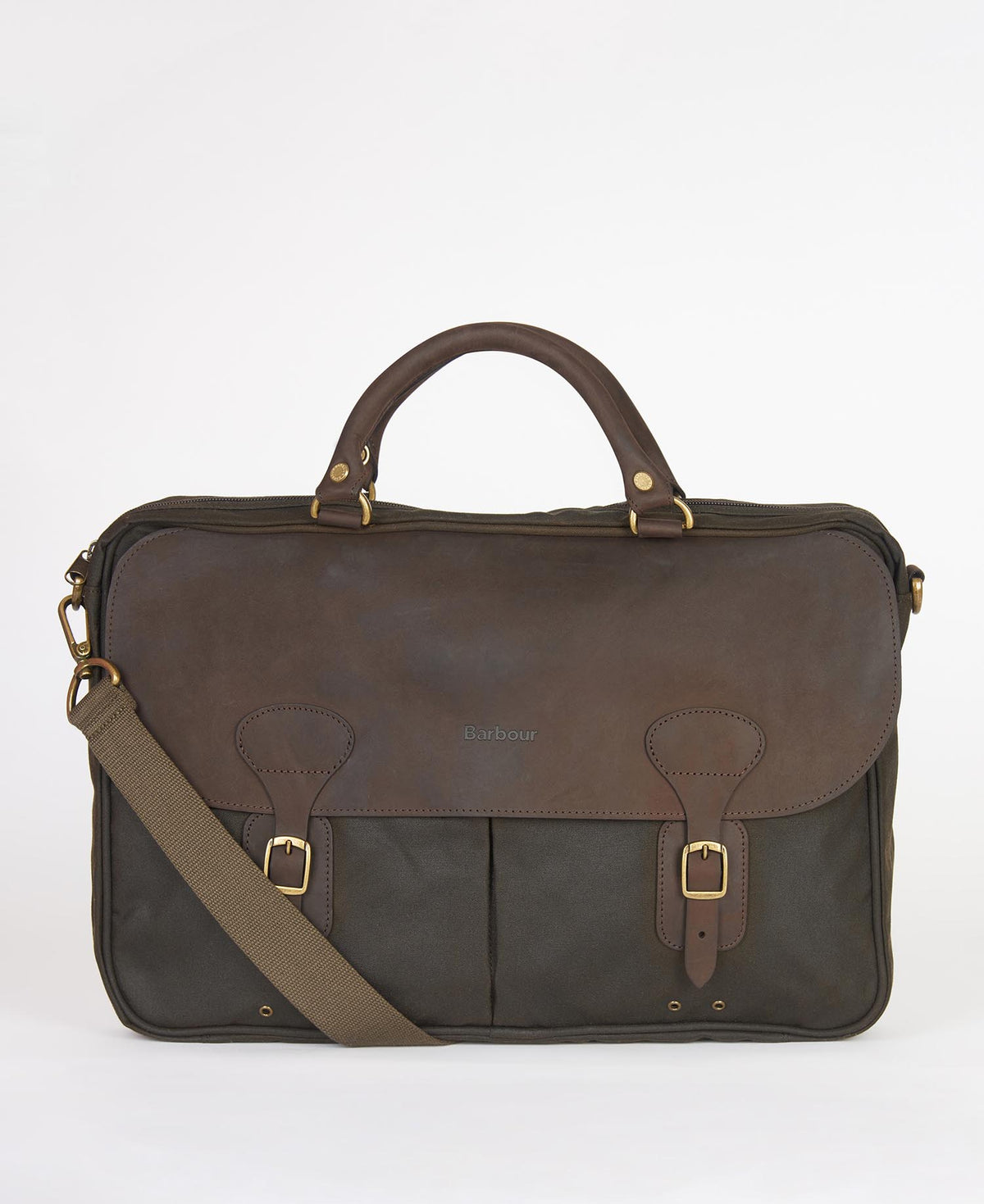 Barbour Wachs-Leder-Aktentasche