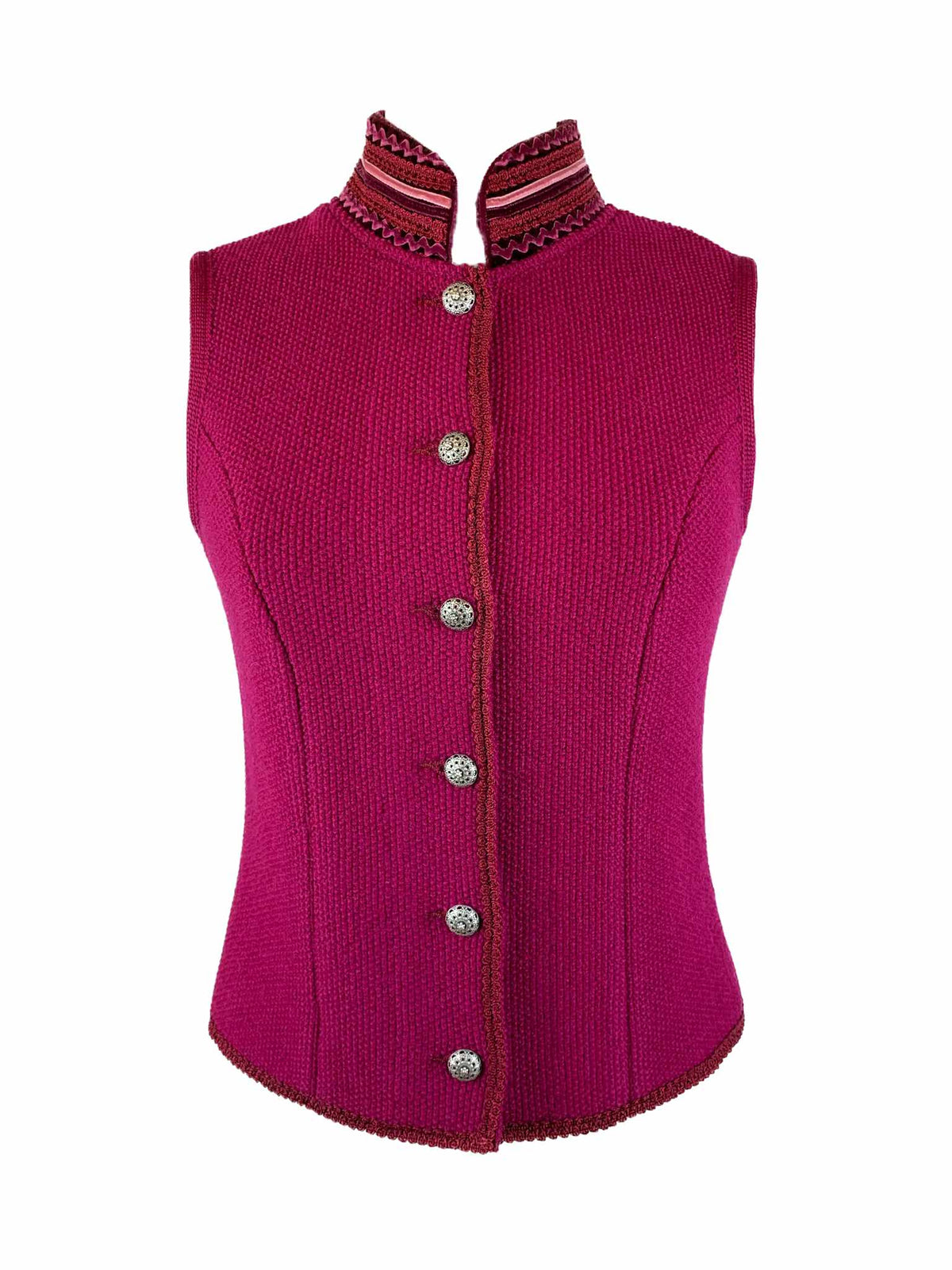 Litzlfelder Damen Strickweste beere