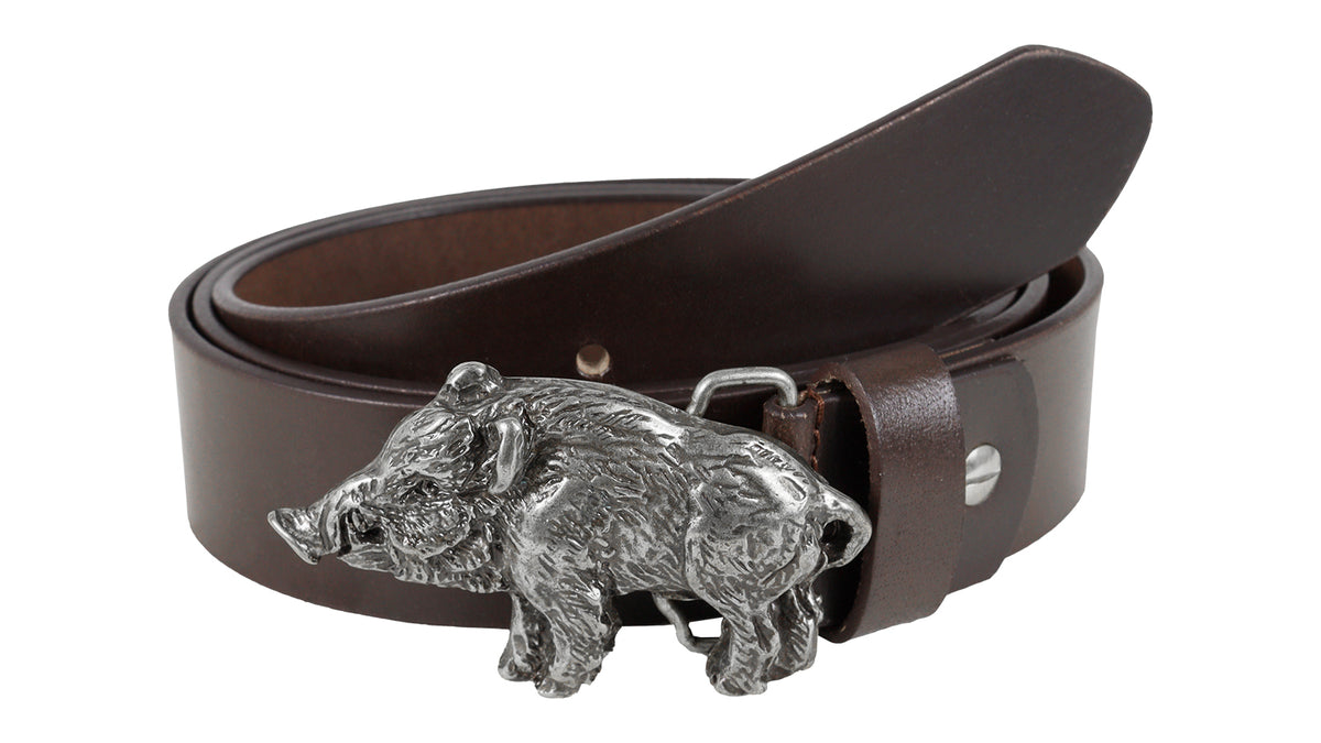 Jagdgürtel "Wildsau" aus Leder