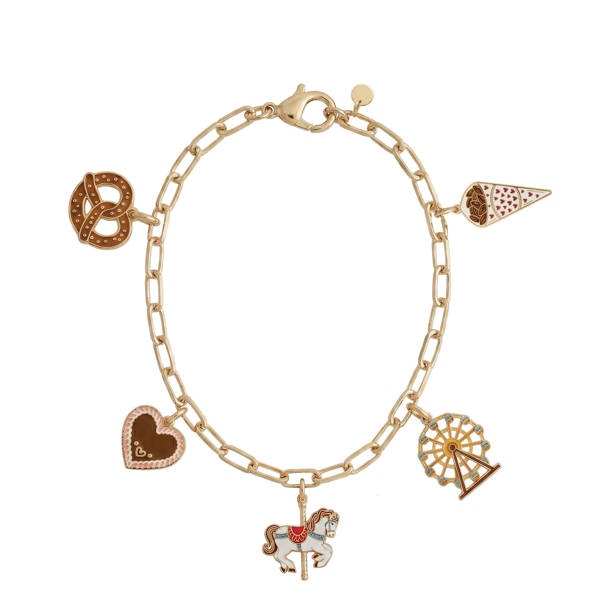 Alpenflüstern Bettelarmband Rummel Emaille Anhänger