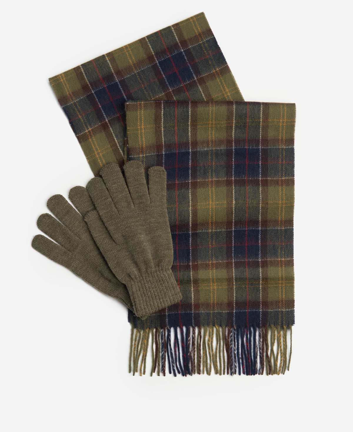 Barbour Geschenkset mit Schal & Handschuhen