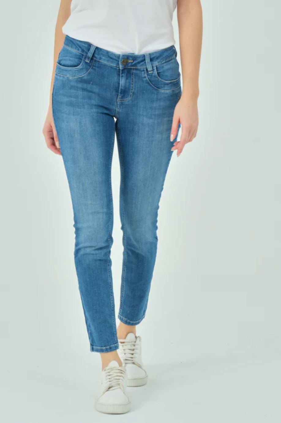 Glücksstern Jeans Petra SLIM Nordseeblau