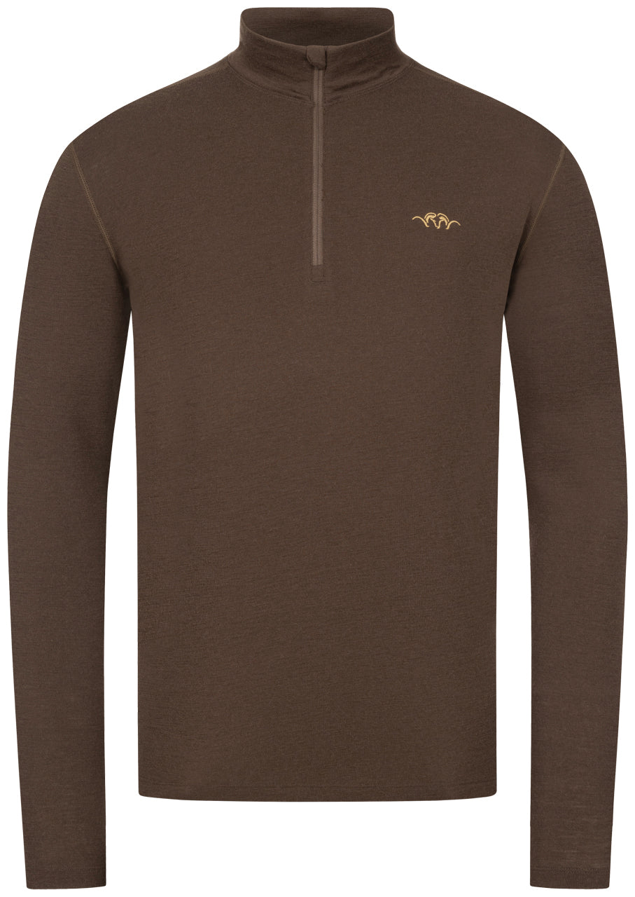 Blaser Herren Merino Base Layer Half-Zip Jonar