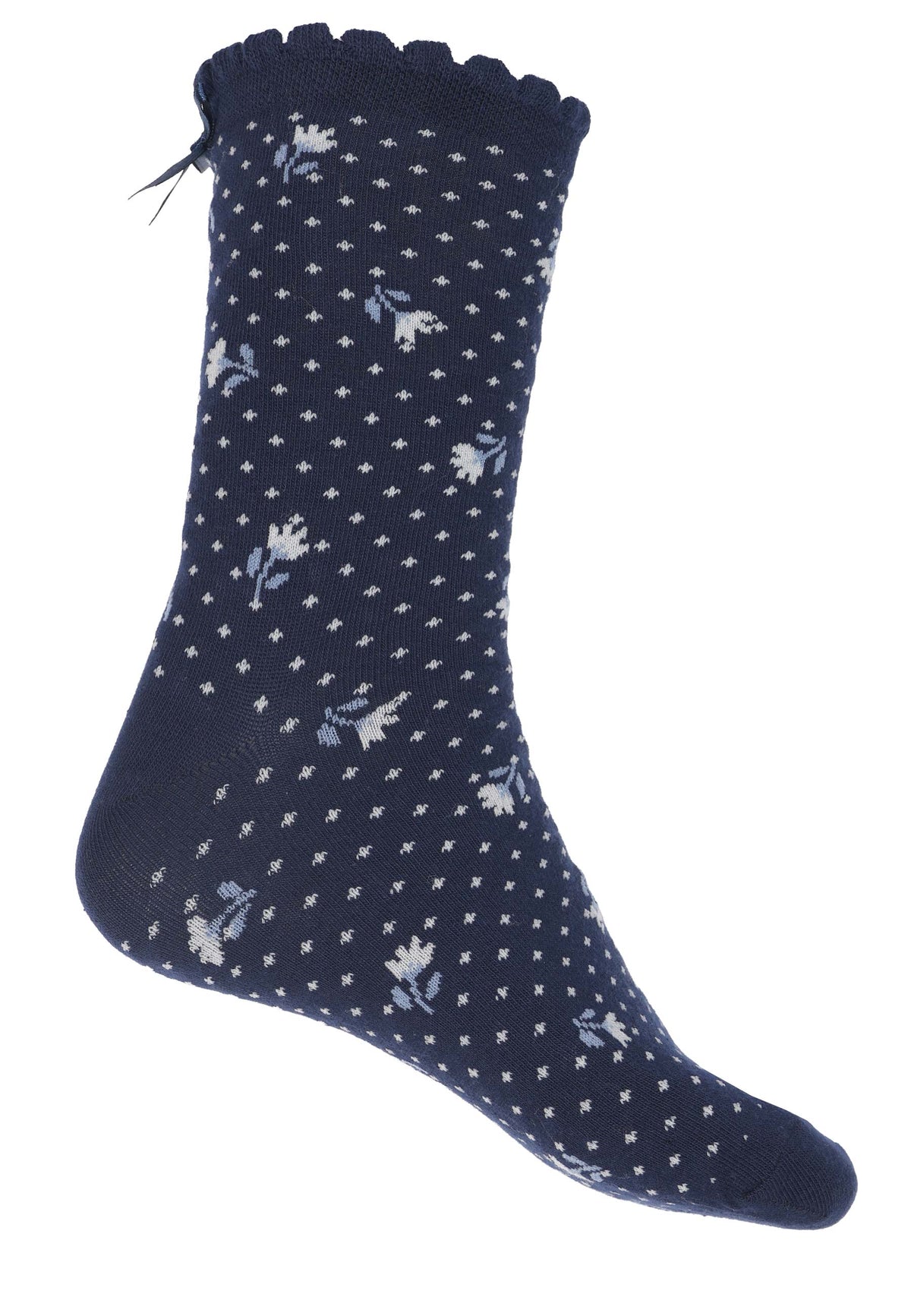 Sorgenfri Sylt Socken Irma daisy dot - navy