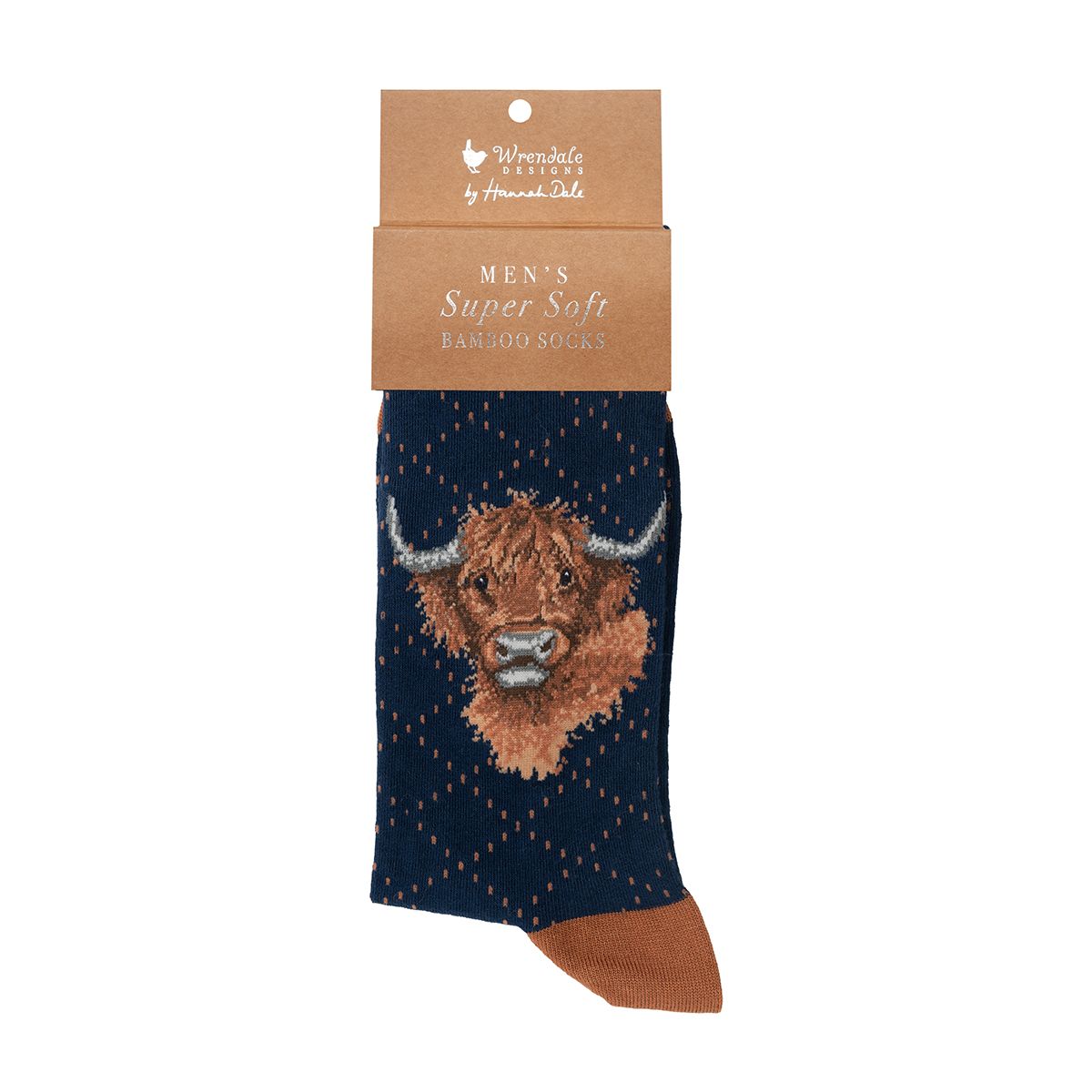 Wrendale  Herren - Socken Highland Cow