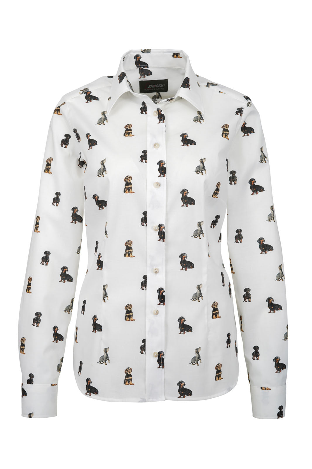 Skogen Damen Bluse Dackel