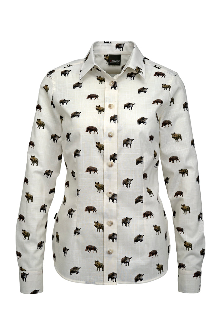 Skogen Damen Bluse Wildschwein