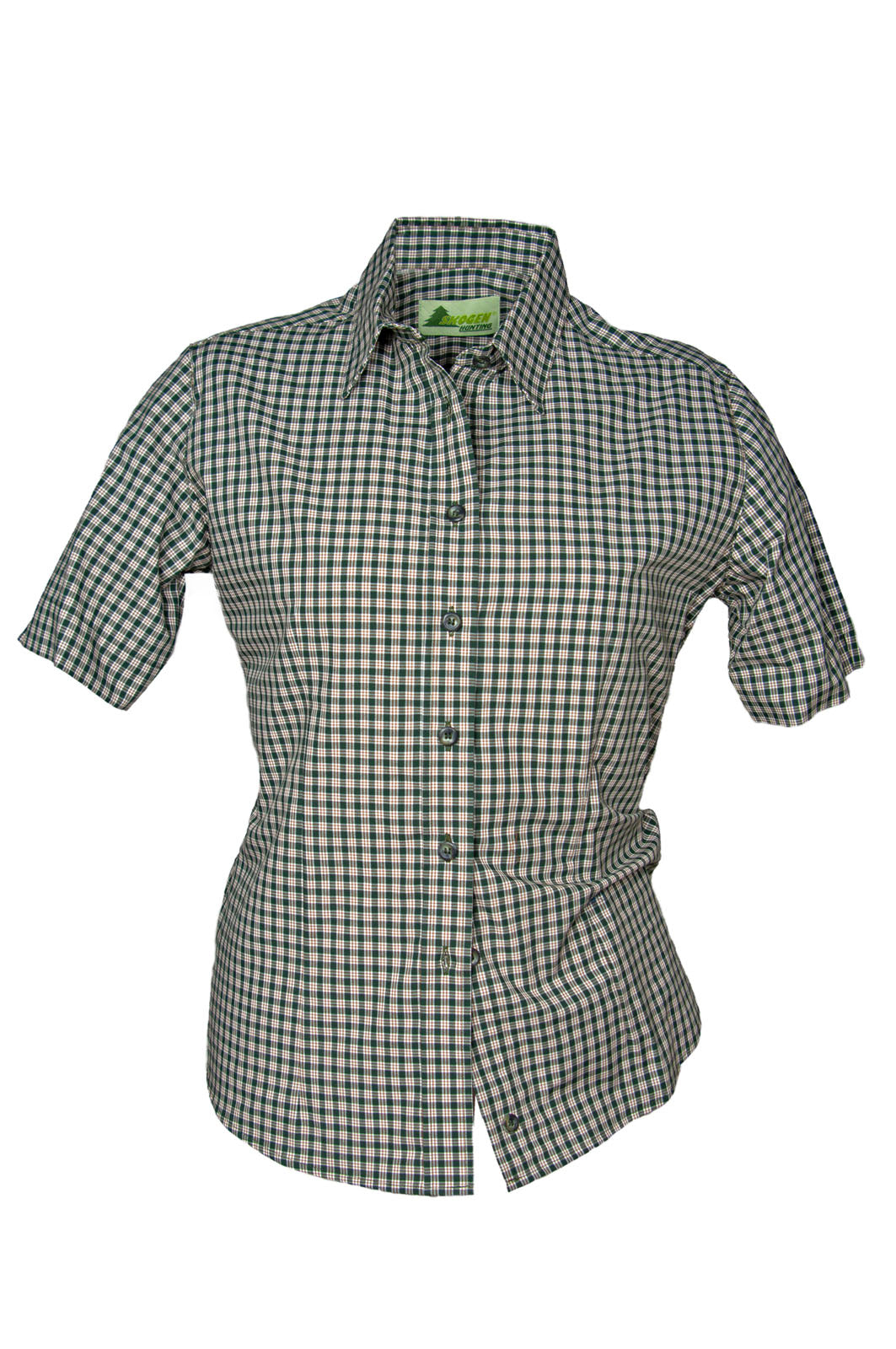 Damen Bluse Karo 1/2 Arm