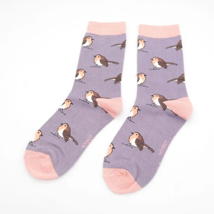 Damen Motivsocken mit Vögel