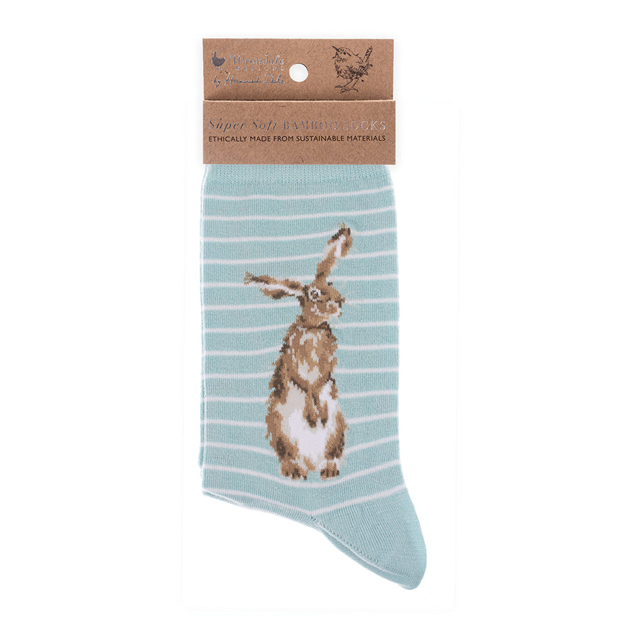 Wrendale Socken "Hare and the Bee" mit Hase