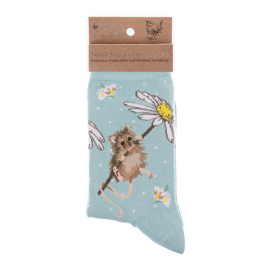 Wrendale Socken "Oops a Daisy" mit Maus