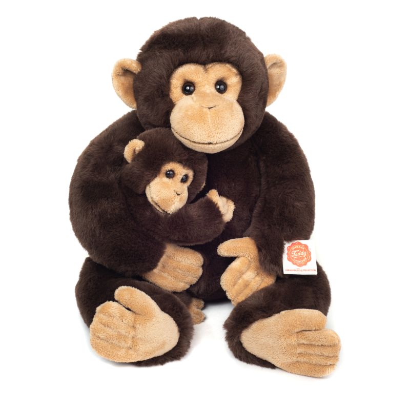 Kuscheltier Schimpanse mit Baby
